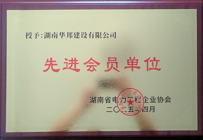 2025年湖南省电力工程企业协会先进会员单位